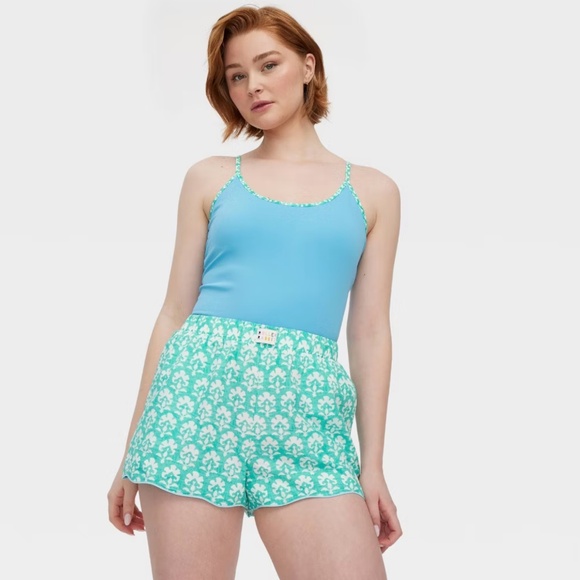 Roller Rabbit Other - Roller Rabbit x Target Stamped Floral Green  Poplin Boxer Shorts XS IN HAND
